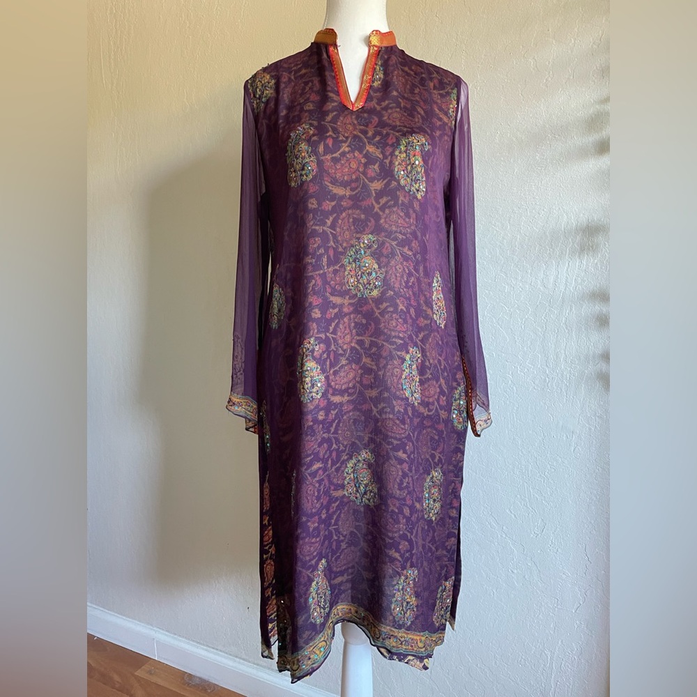 Silk Indian tunic - Picture 4 of 14